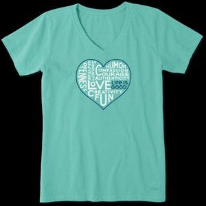 WOMEN'S SUPERPOWER LOVE CRUSHER VEE